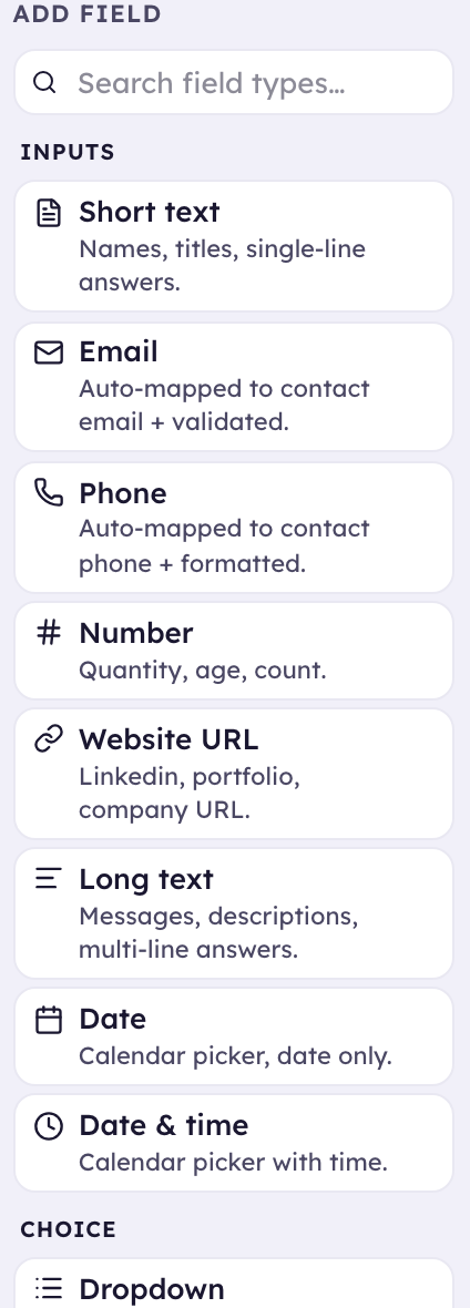 Custom Fields in KudosCRM